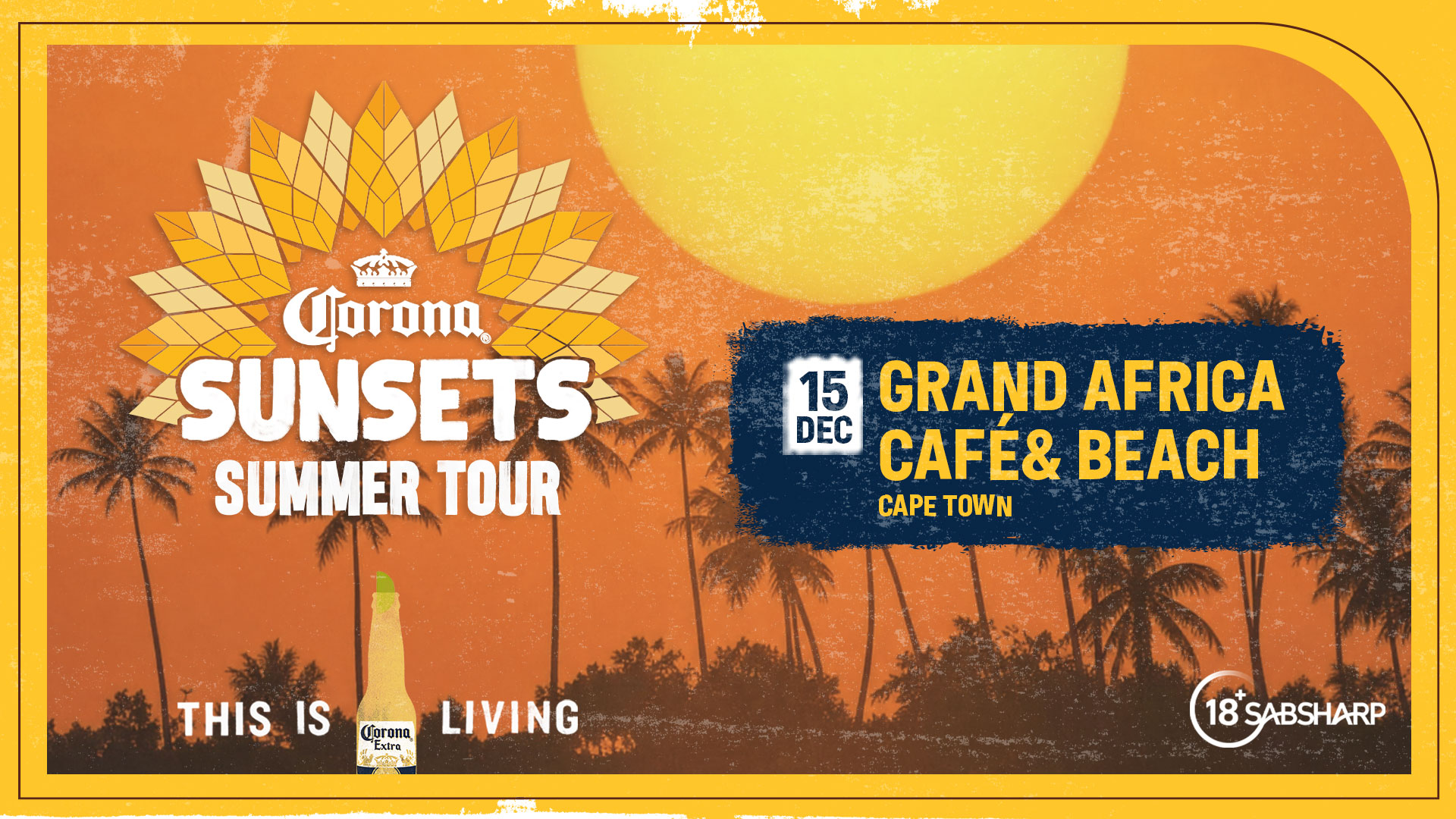 Corona Sunsets Summer Tour Grand Africa Cafe and Beach